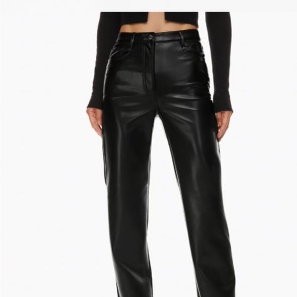 Aritzia Wilfred Melina Leather Pants - Picture 3 of 10